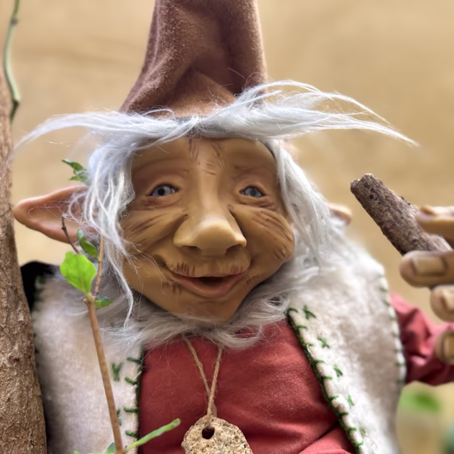 Cara Detallada Duende Protector Naturaleza