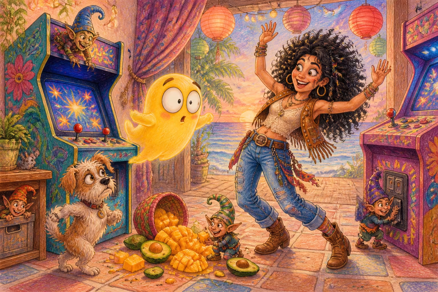 Shakira se come el arcade