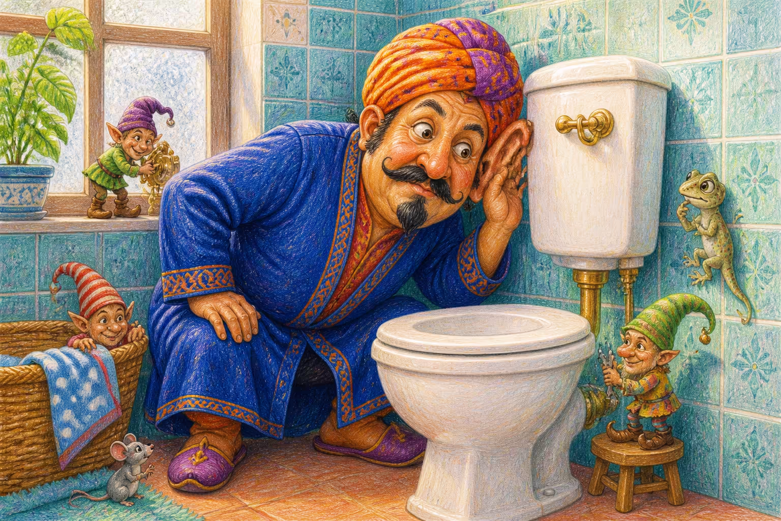 Árabe de cuarto de baño