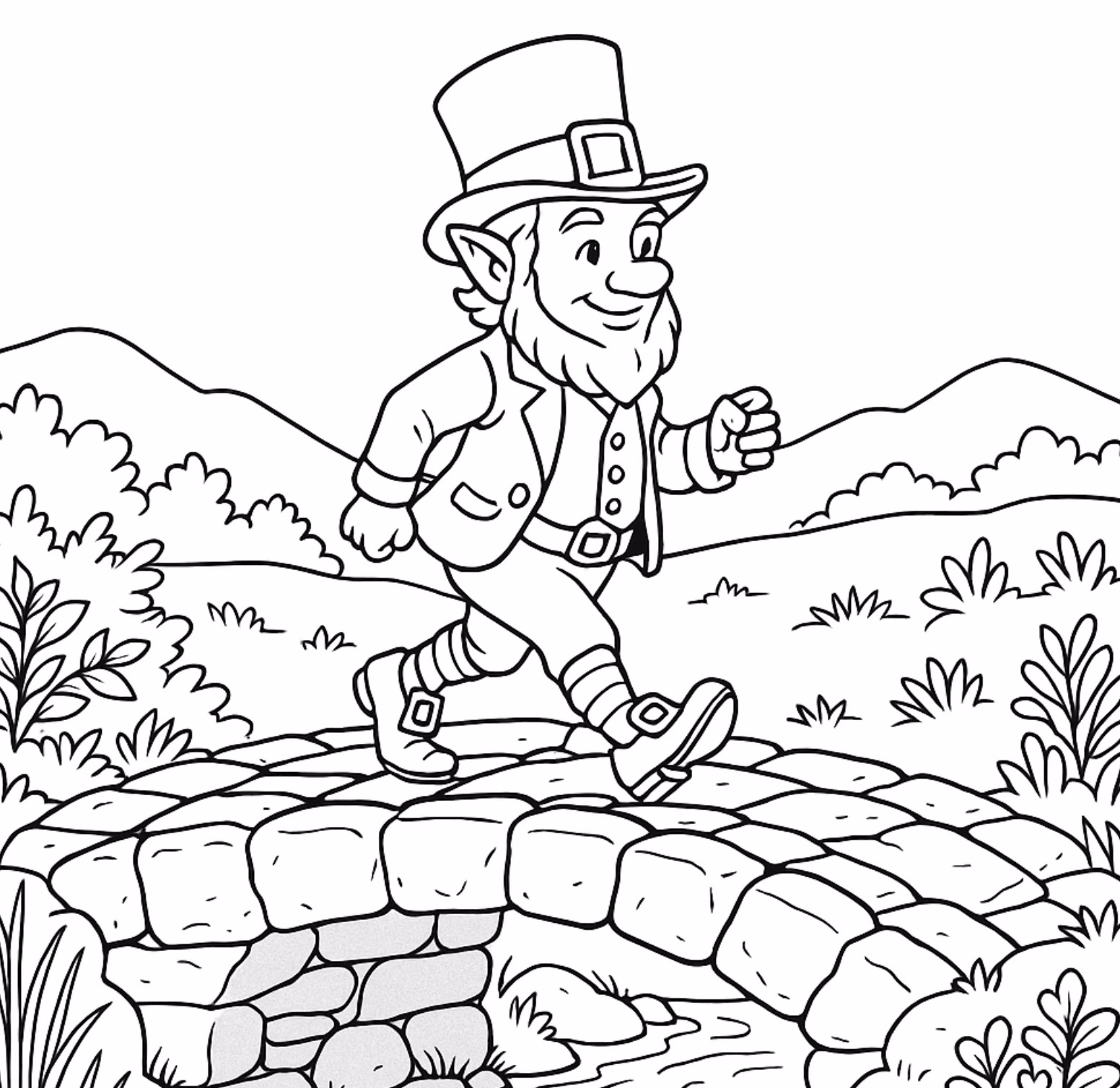 Duendes para colorear e imprimir 3