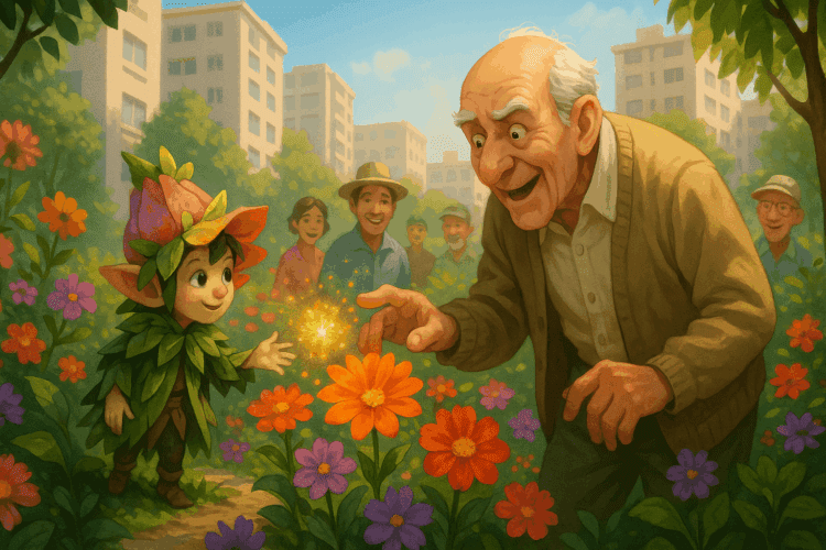 Hojitas en el Jardín