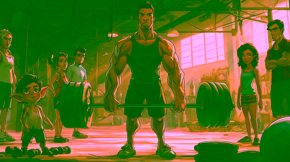 Pesitos en el Gimnasio