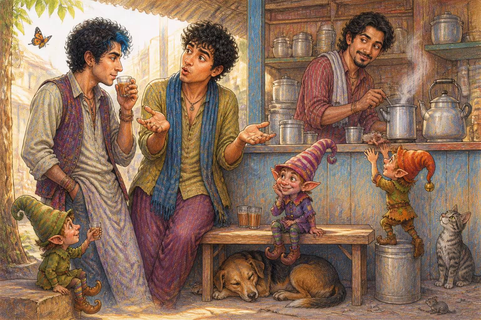 A Magikitos scene that pictures the expression Achha