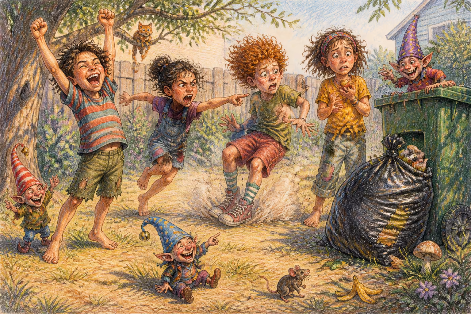 A Magikitos scene that pictures the expression Bags not