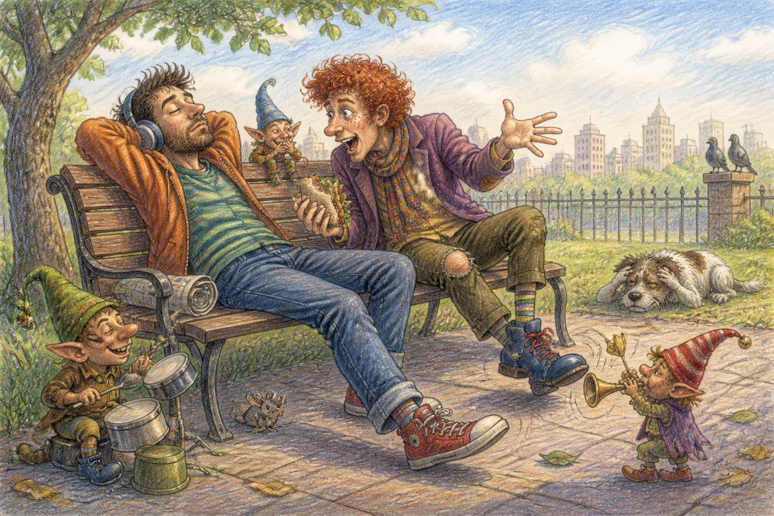 A Magikitos scene that pictures the expression Yakking