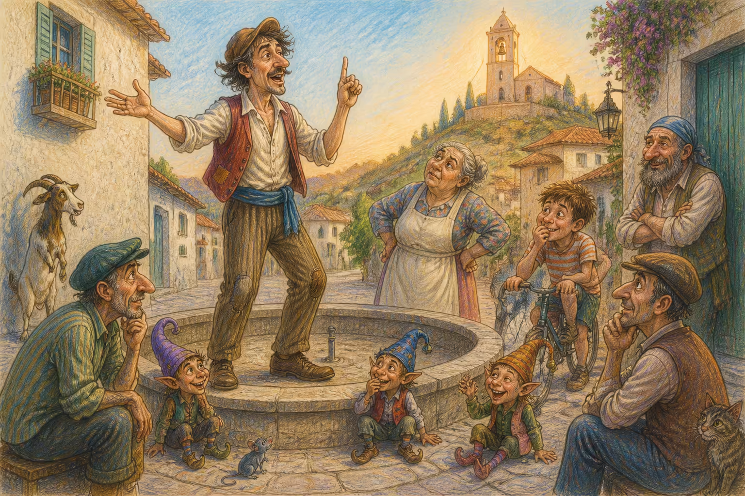 Escena de los Magikitos que ilustra la expresión Oír campanas y no saber dónde