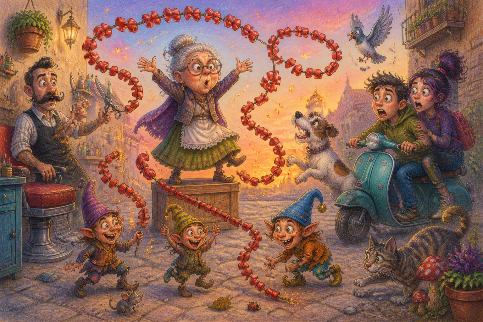 Escena de los Magikitos que ilustra la expresión Estar de traca