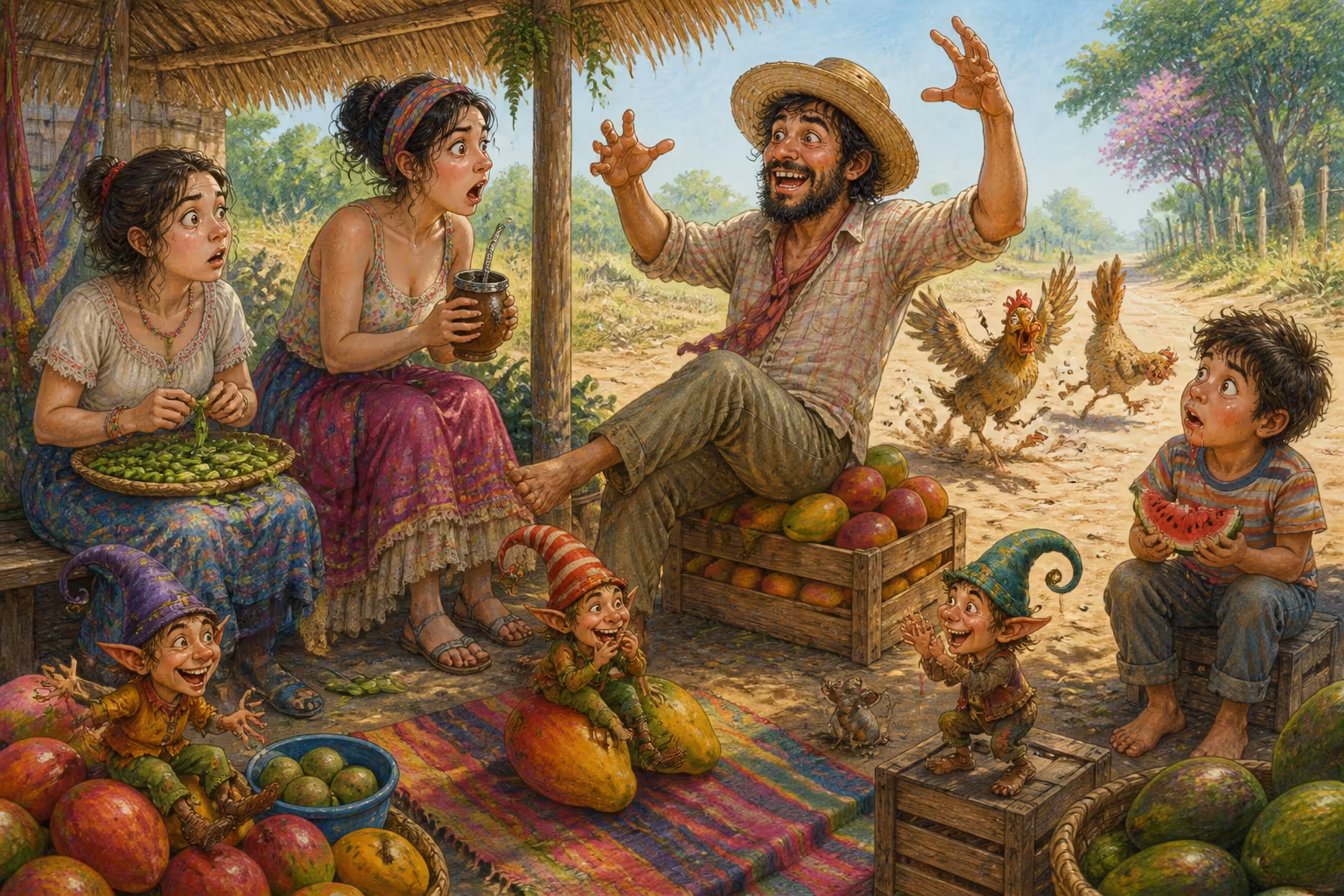 Escena de los Magikitos que ilustra la expresión Mba’epiko