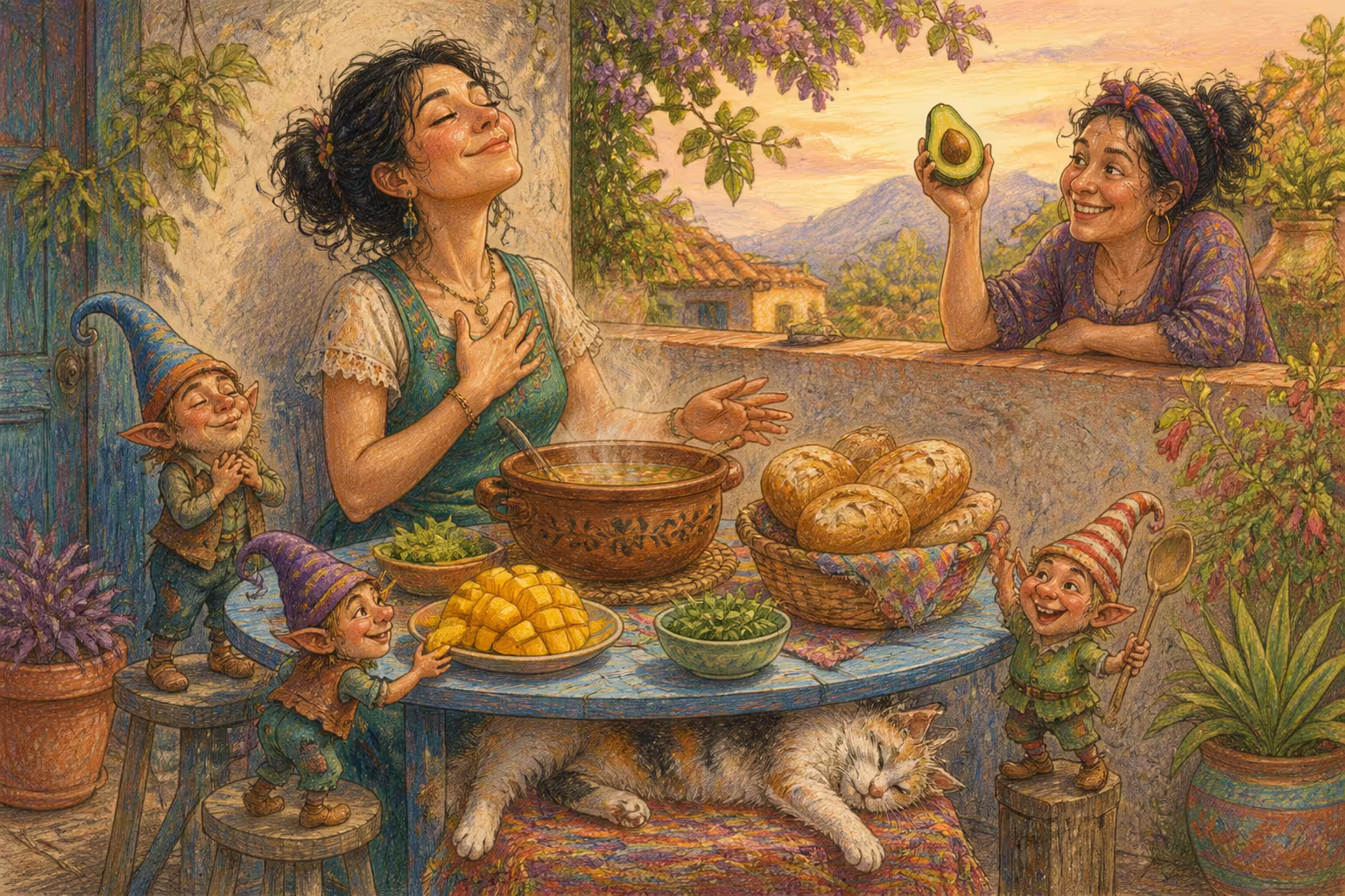 Escena de los Magikitos que ilustra la expresión Gloria bendita