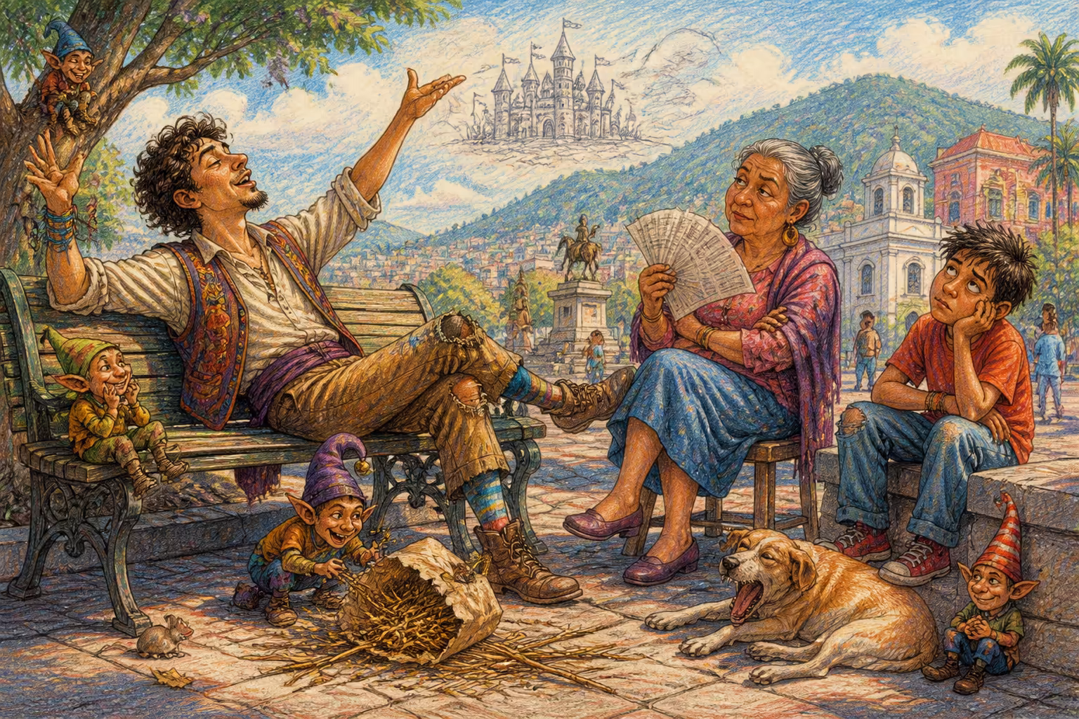 Escena de los Magikitos que ilustra la expresión Pura paja