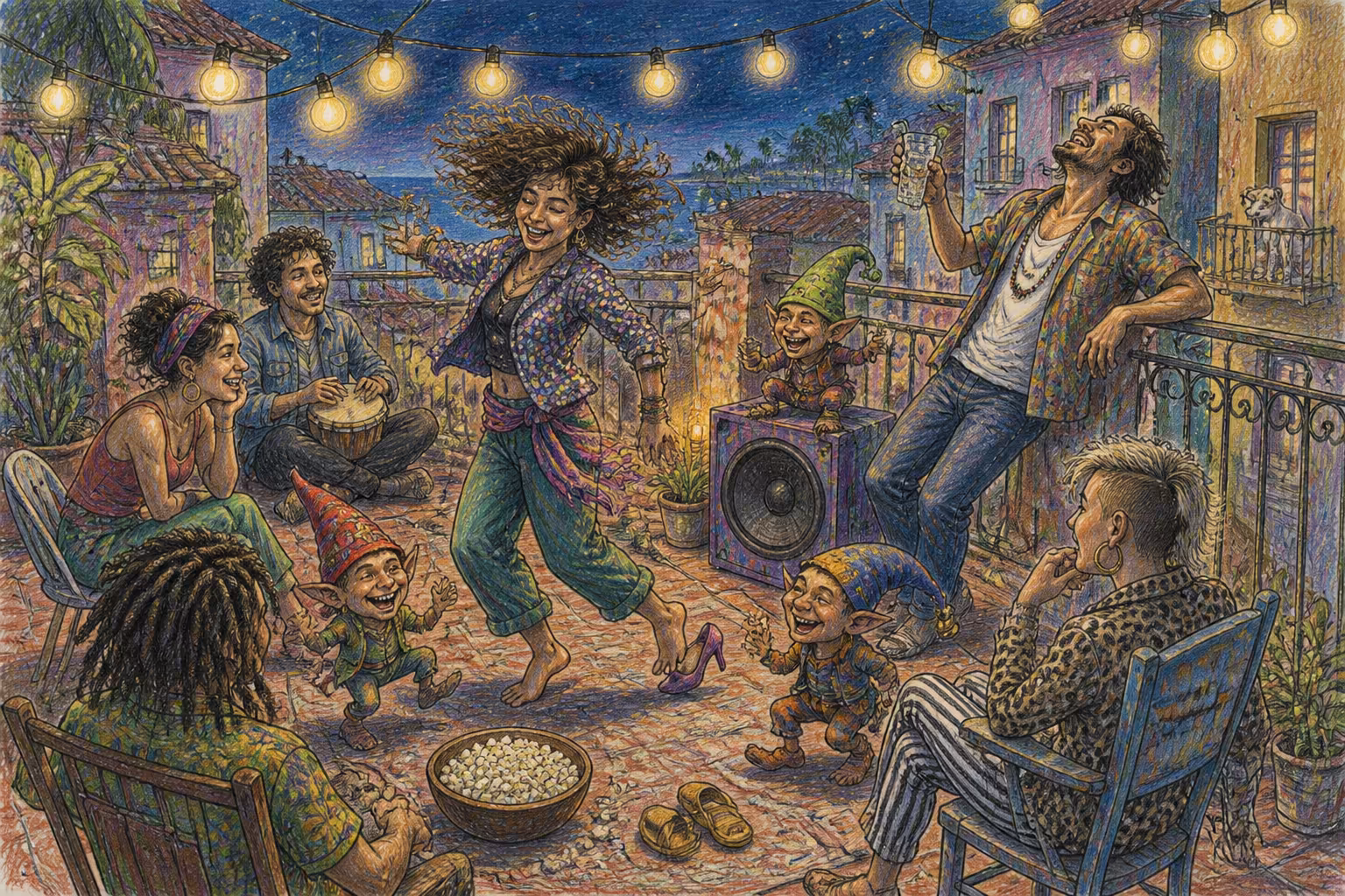 Escena de los Magikitos que ilustra la expresión Peinar la gata