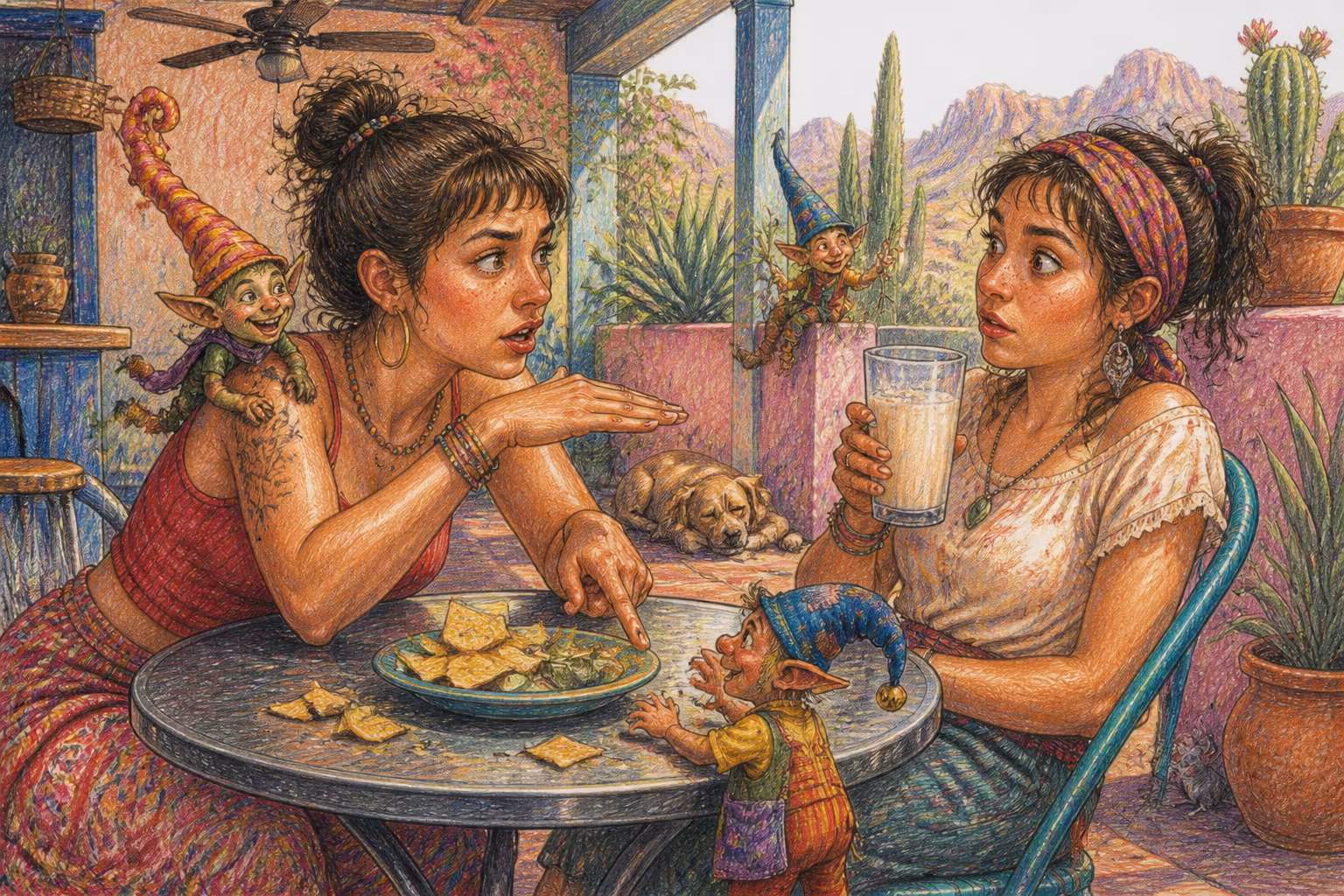 Escena de los Magikitos que ilustra la expresión Al chile