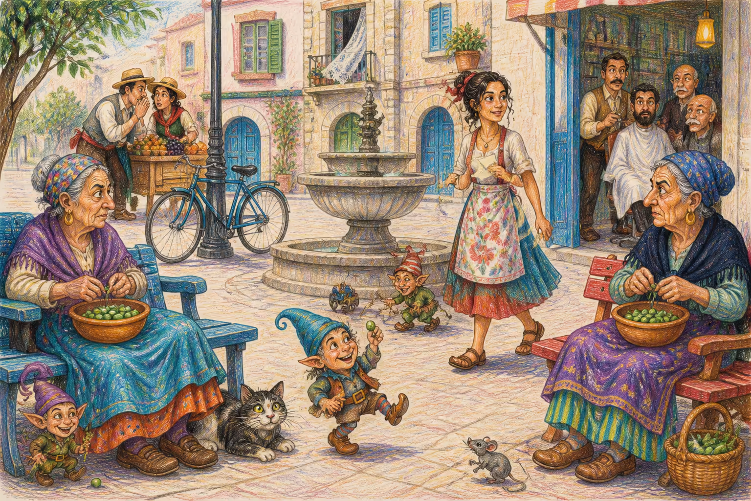 Escena de los Magikitos que ilustra la expresión Pueblo chico, infierno grande
