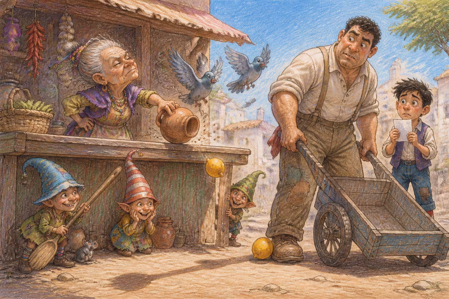 Escena de los Magikitos que ilustra la expresión Ser de armas tomar