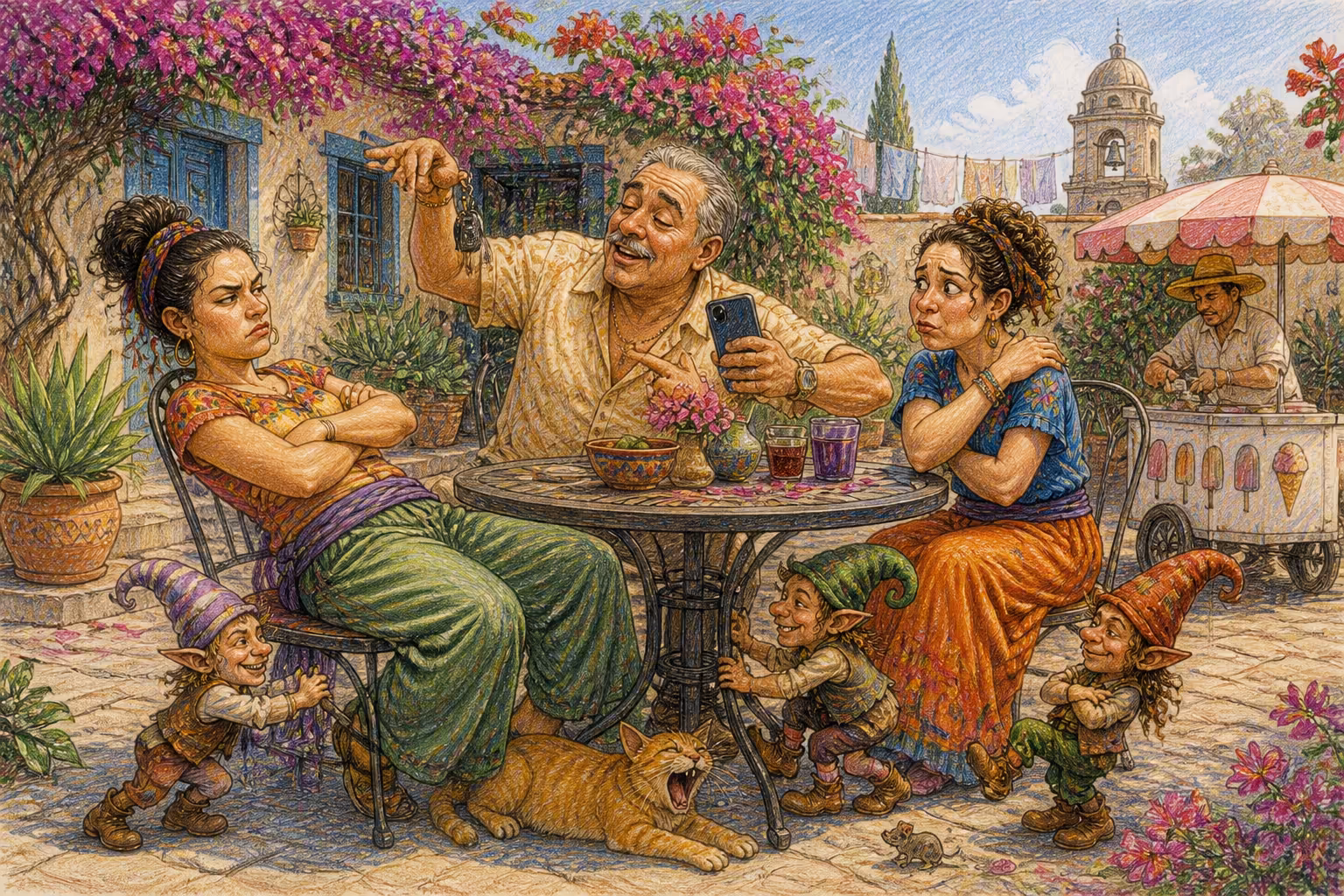 Escena de los Magikitos que ilustra la expresión Caer gordo