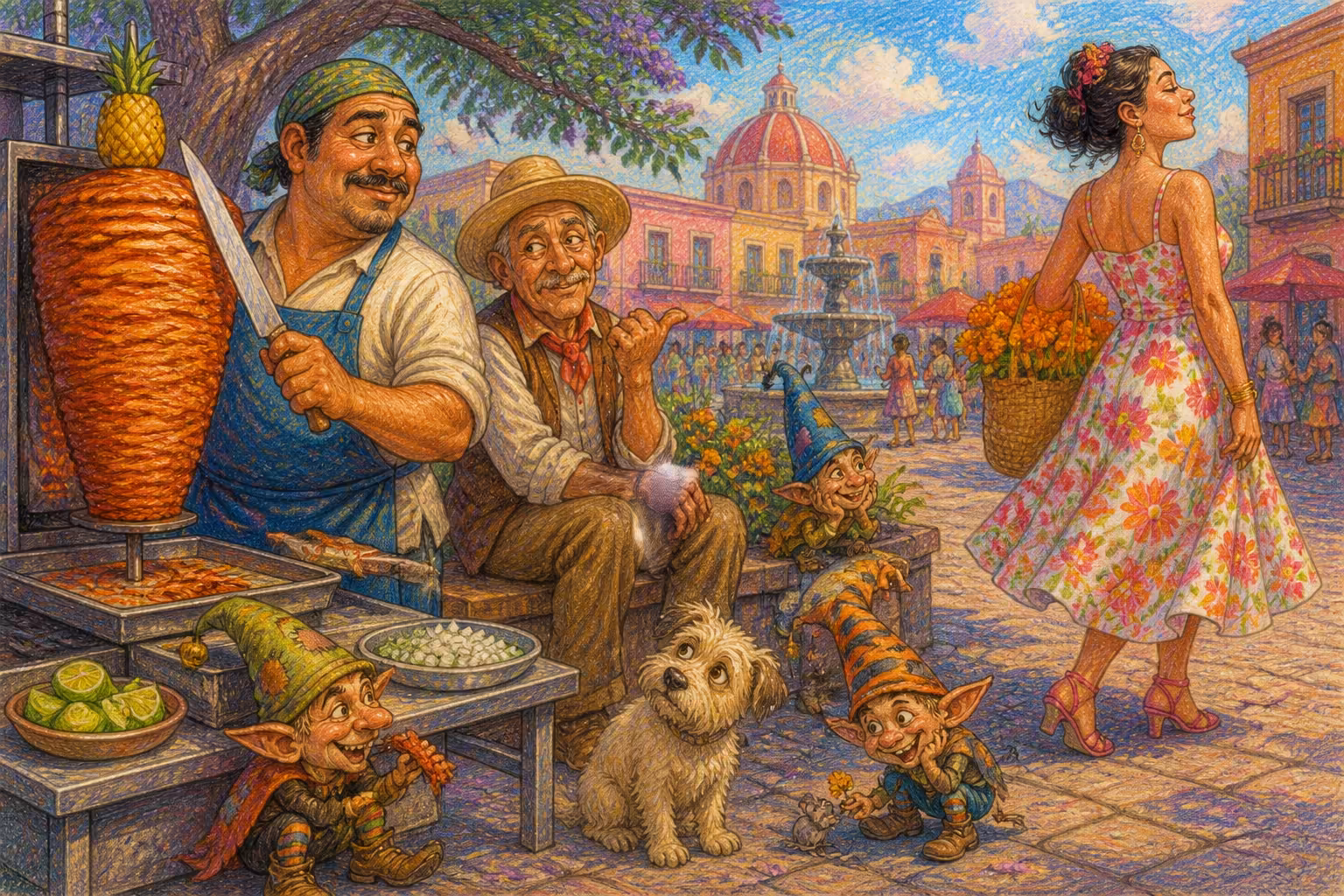Escena de los Magikitos que ilustra la expresión Echarse un taco de ojo