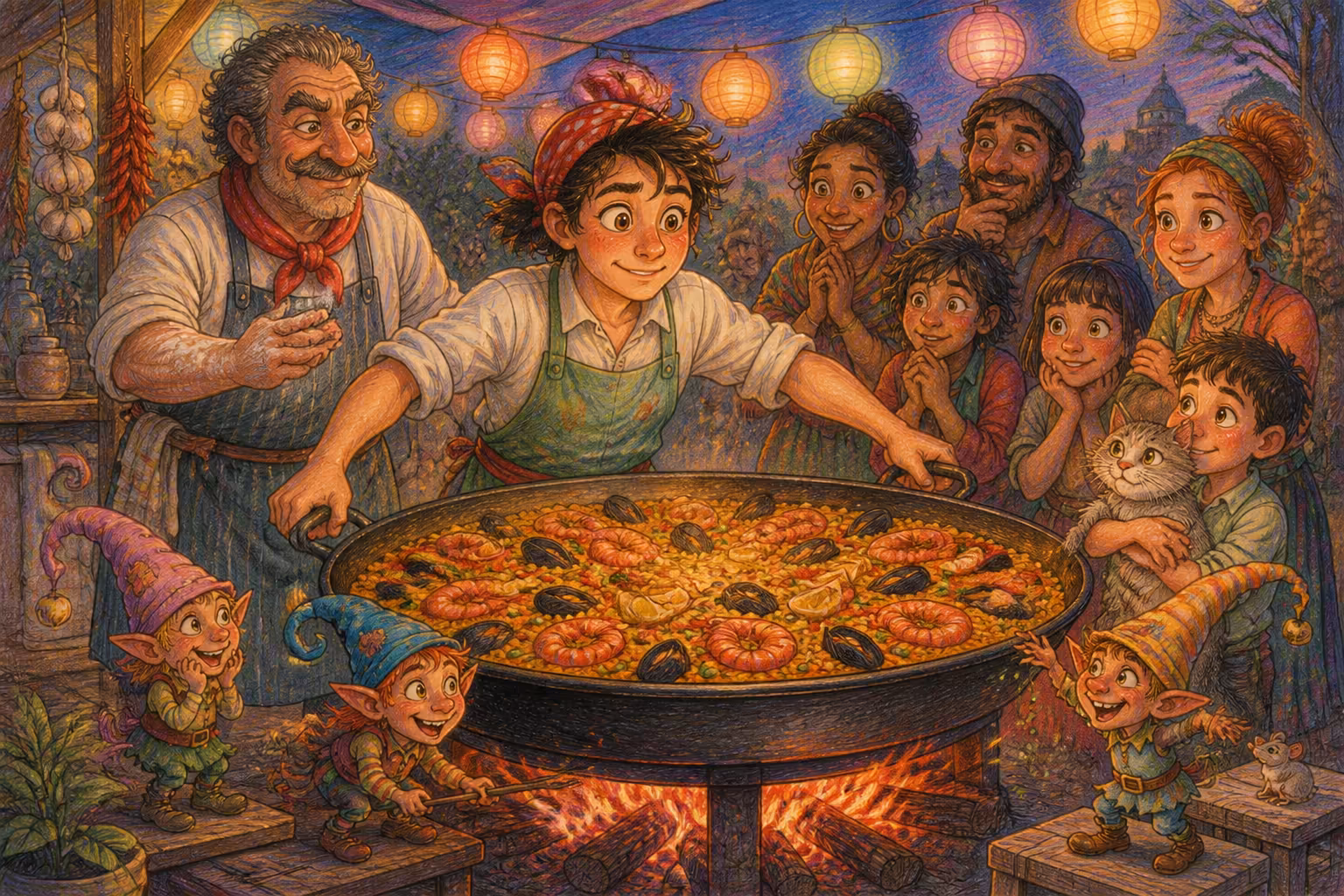 Escena de los Magikitos que ilustra la expresión Echarle huevos