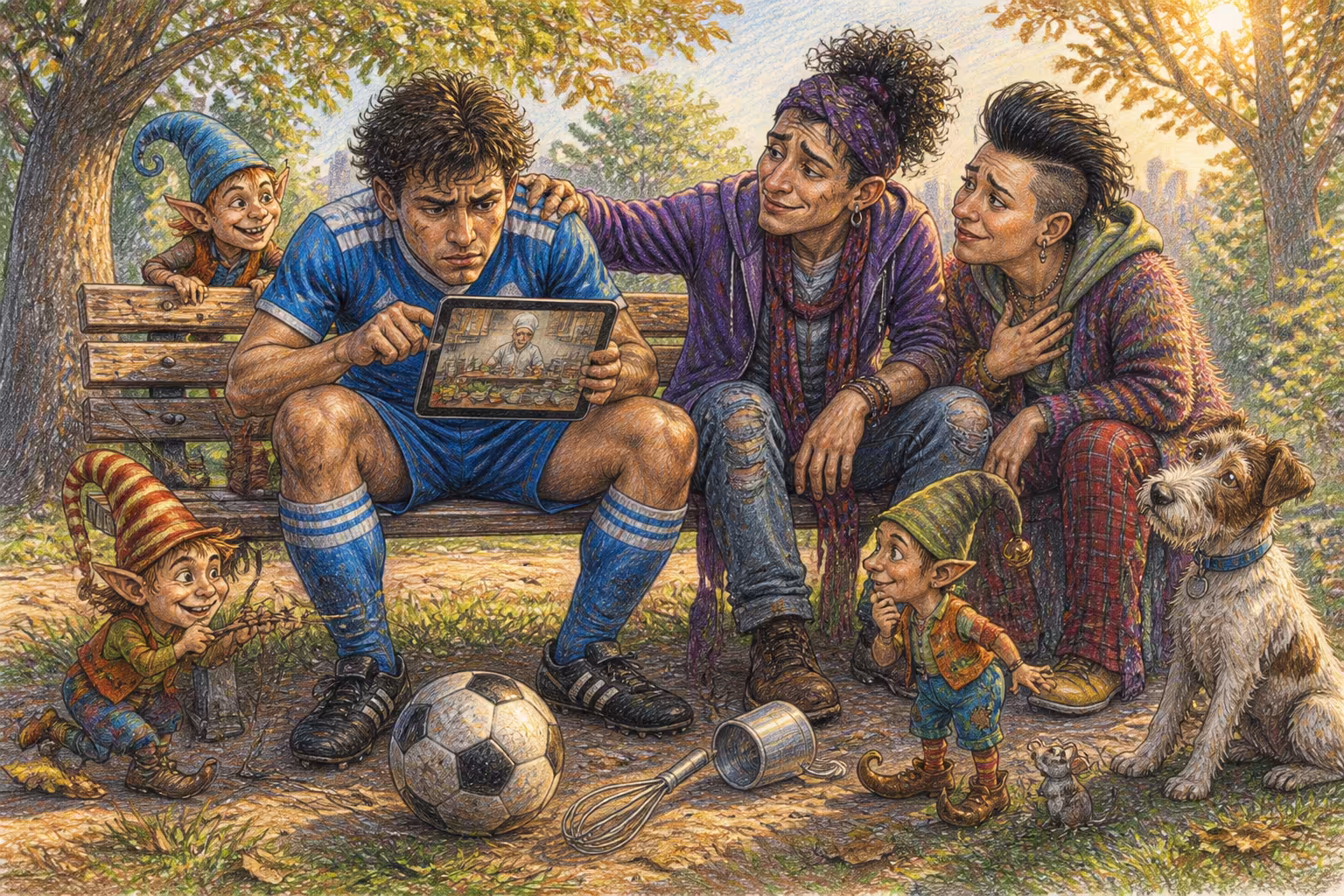 Escena de los Magikitos que ilustra la expresión Tener menos fútbol que utilísima