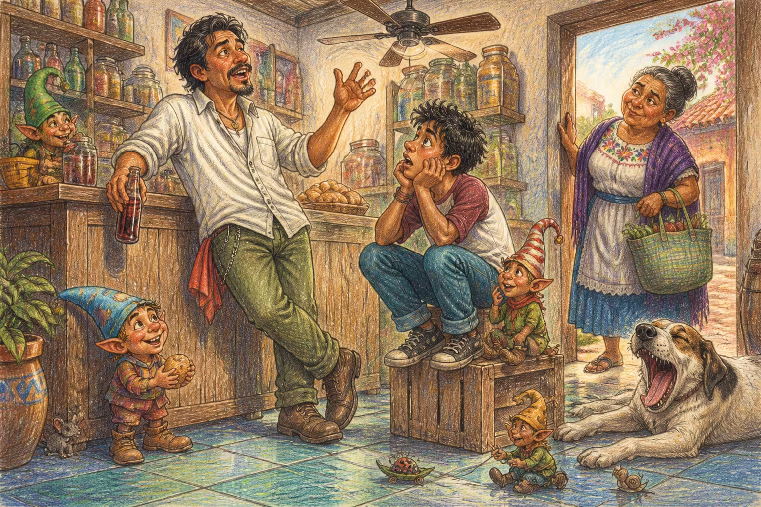 Escena de los Magikitos que ilustra la expresión Echar carreta