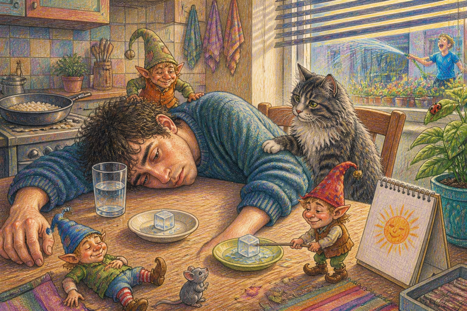 Escena de los Magikitos que ilustra la expresión Estar crudo