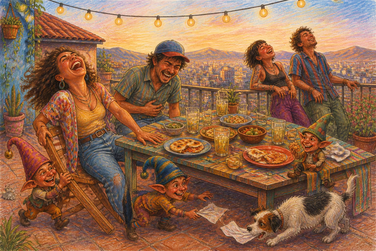 Escena de los Magikitos que ilustra la expresión Gozar un puyero
