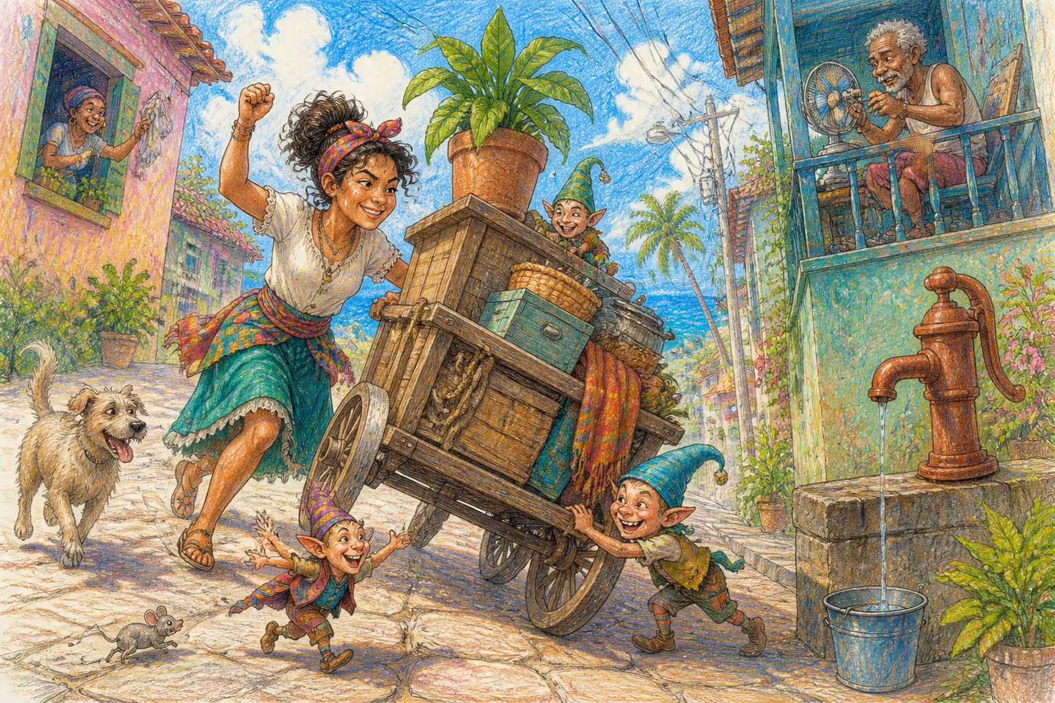 Escena de los Magikitos que ilustra la expresión Echar pa'lante