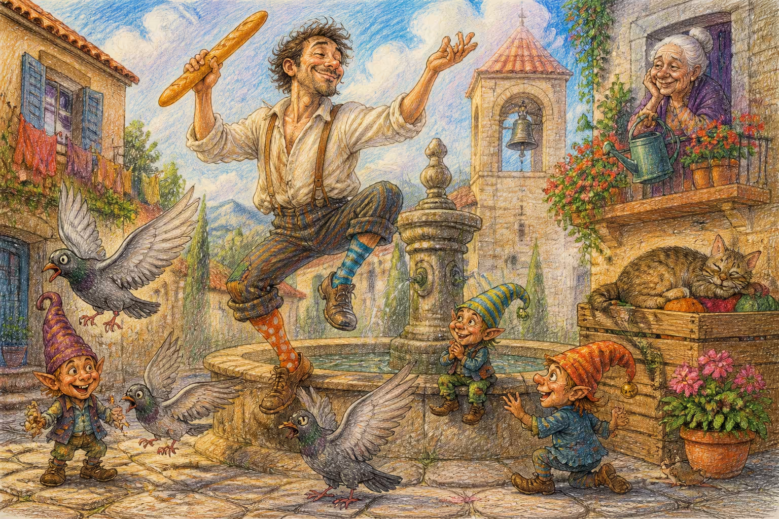 Escena de los Magikitos que ilustra la expresión Estar como un cencerro