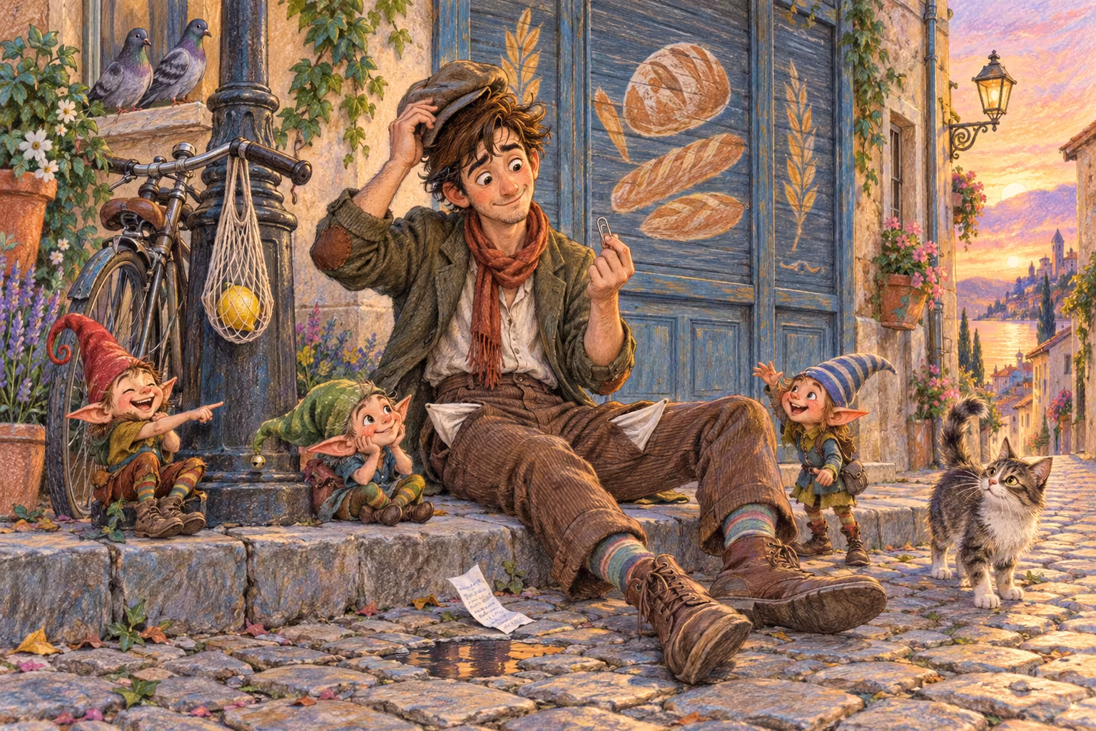 Escena de los Magikitos que ilustra la expresión Estar seco