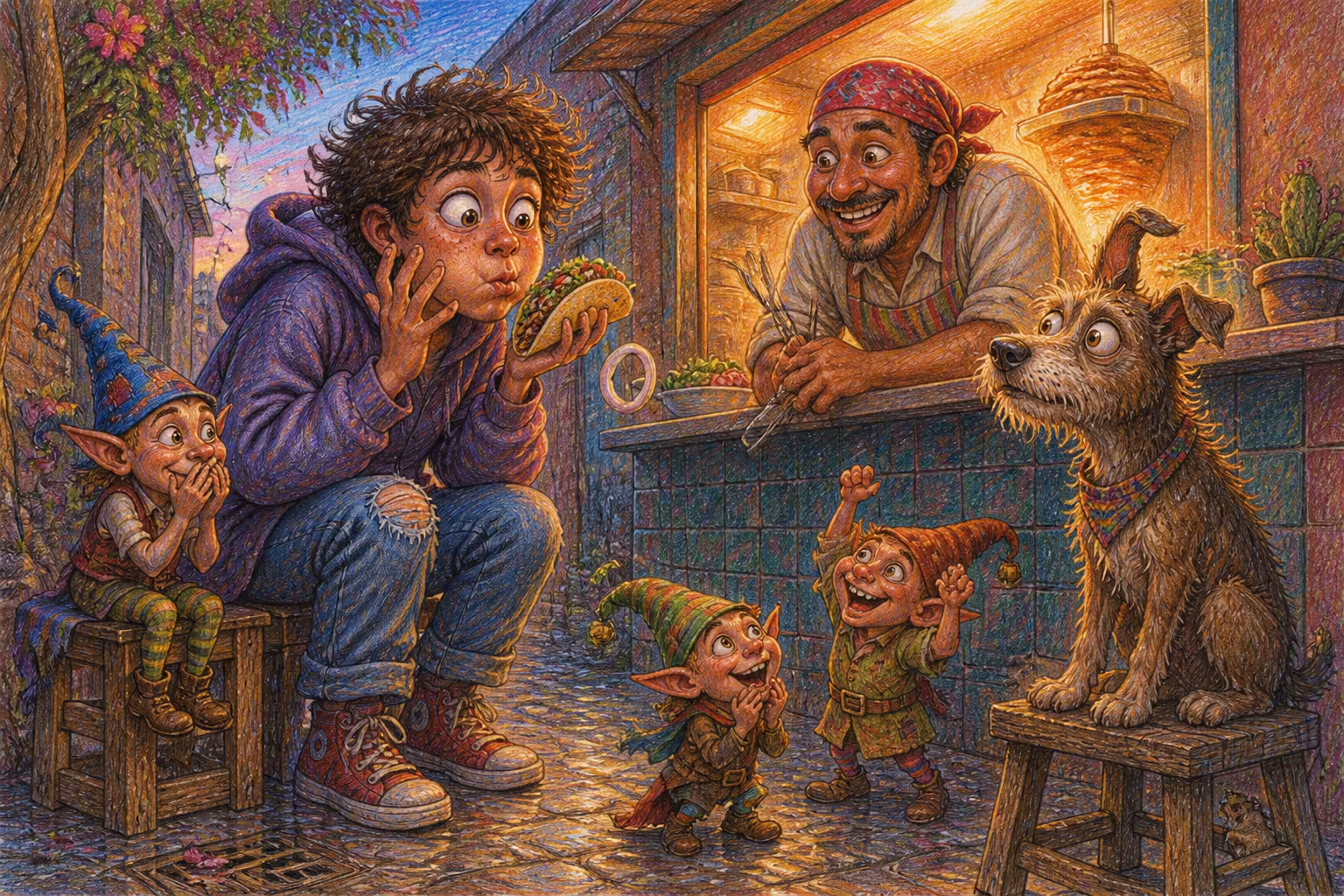 Escena de los Magikitos que ilustra la expresión ¡Ah, caray!