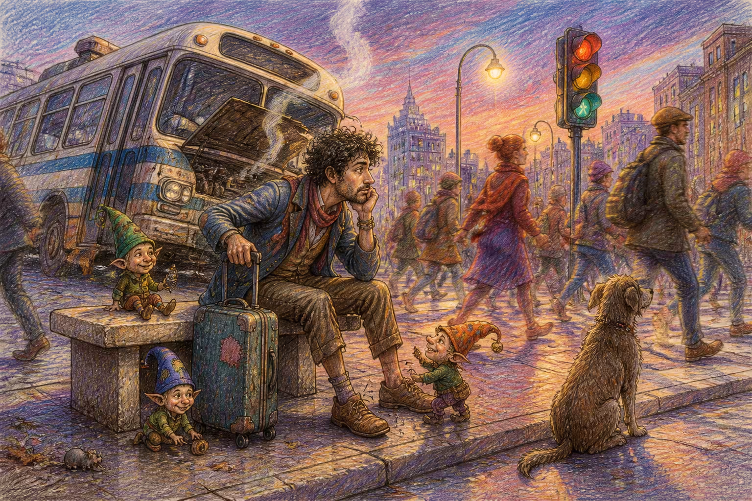 Escena de los Magikitos que ilustra la expresión Quedar varado
