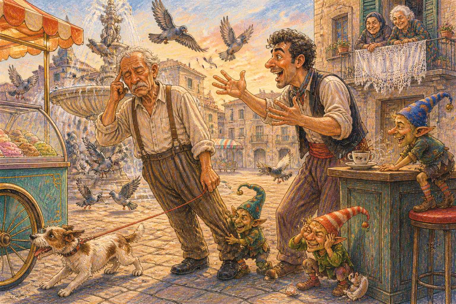 Una scena dei Magikitos che illustra l'espressione Scassare la minchia