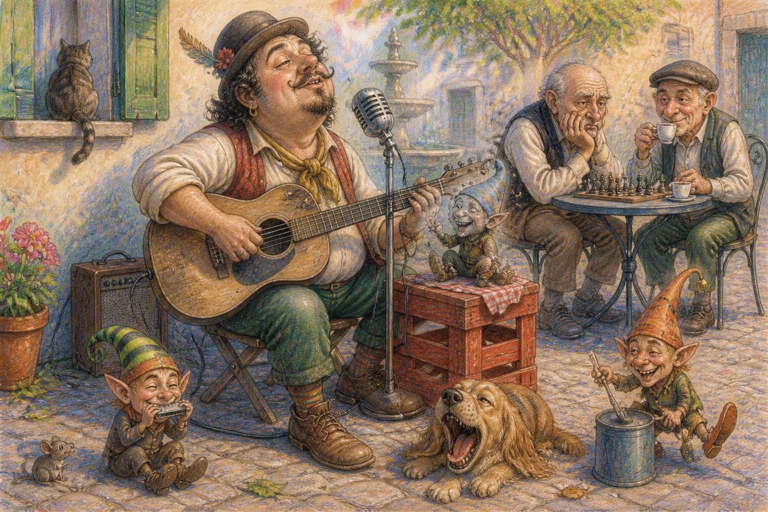 Una scena dei Magikitos che illustra l'espressione Se la canta e se la suona