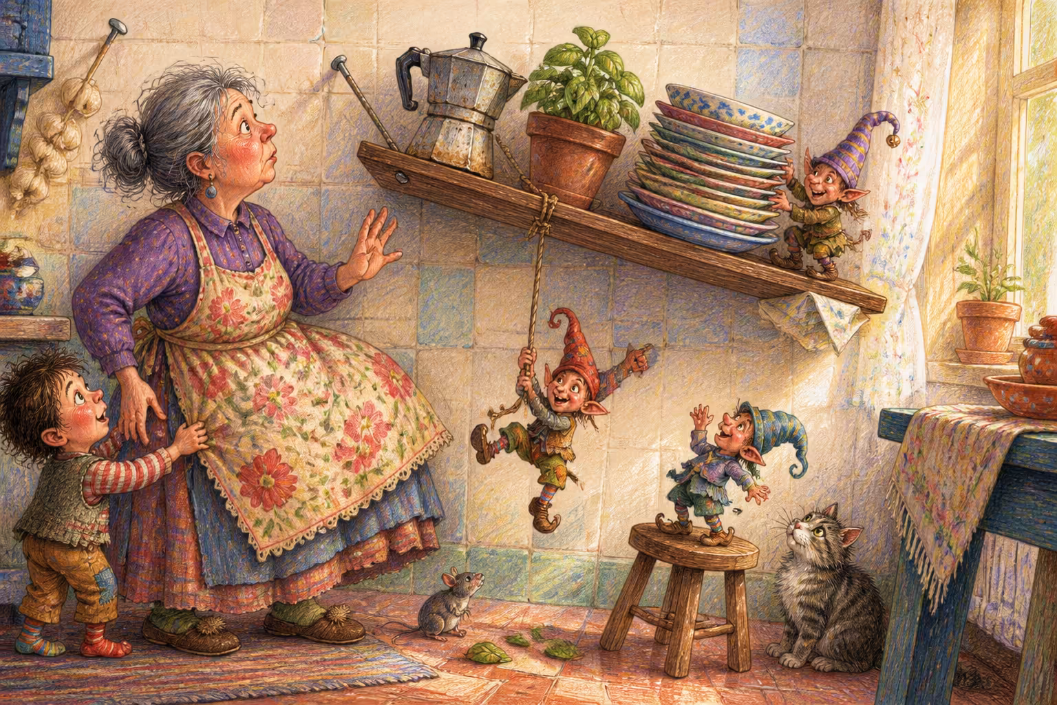Una scena dei Magikitos che illustra l'espressione Accrocchio