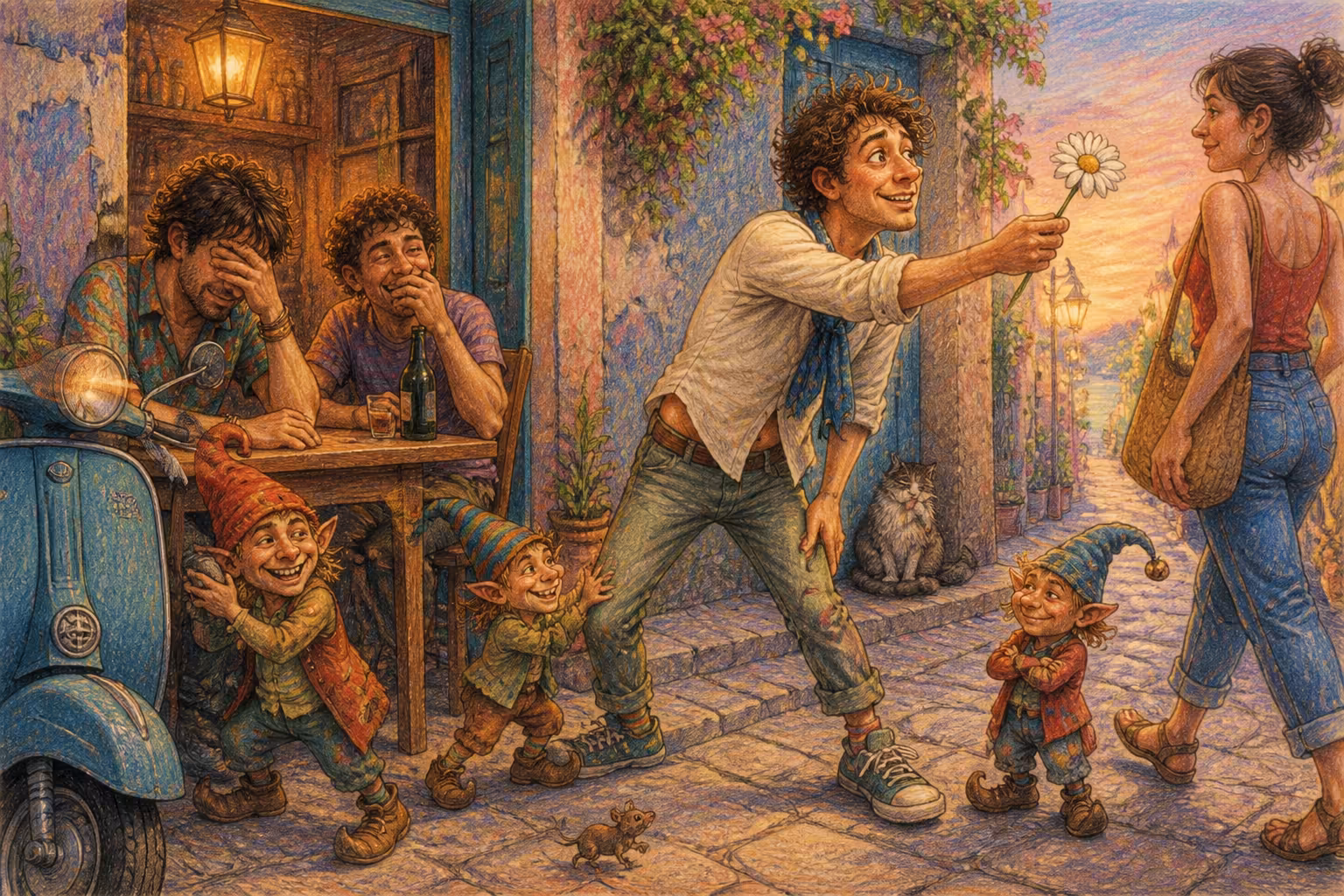 Una scena dei Magikitos che illustra l'espressione Morto di figa