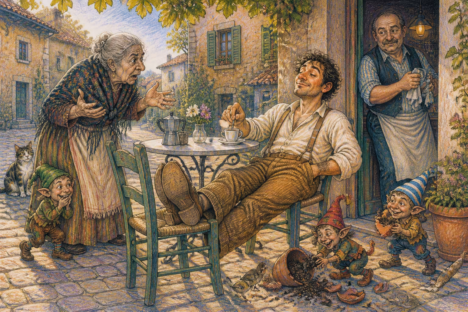 Una scena dei Magikitos che illustra l'espressione C'è una faccia come il culo
