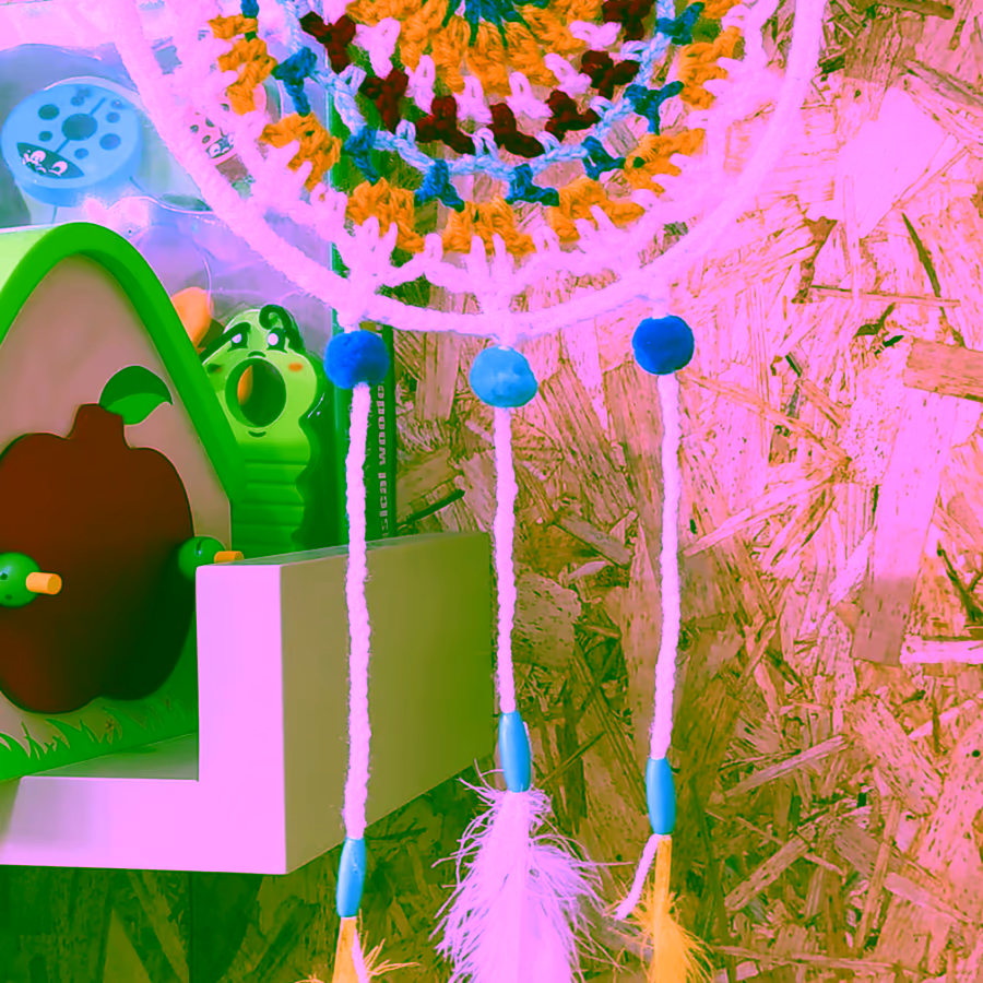 Atrapasueños de lana