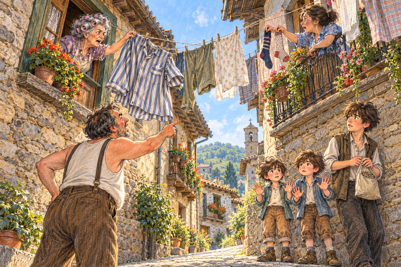 Os gêmeos e o sobrinho da Puri se defendem das acusações dos vizinhos.